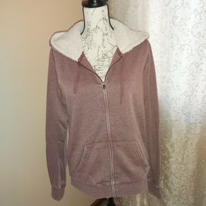 Volcom lined zip up sweatshirt